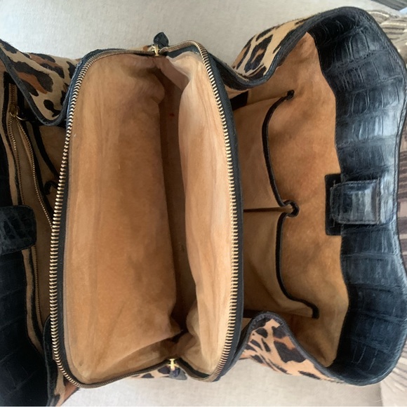 Nancy Gonzalez Leopard and Crocodile Handbag - Picture 4 of 14